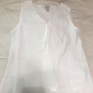 Chico’s - white sleeveless blouse